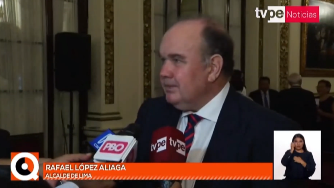 López Aliaga en desacuerdo con ley que permite el uso de armas no ...