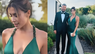 Milett deslumbra con atrevido vestido en boda de la hija de Marcelo Tinelli