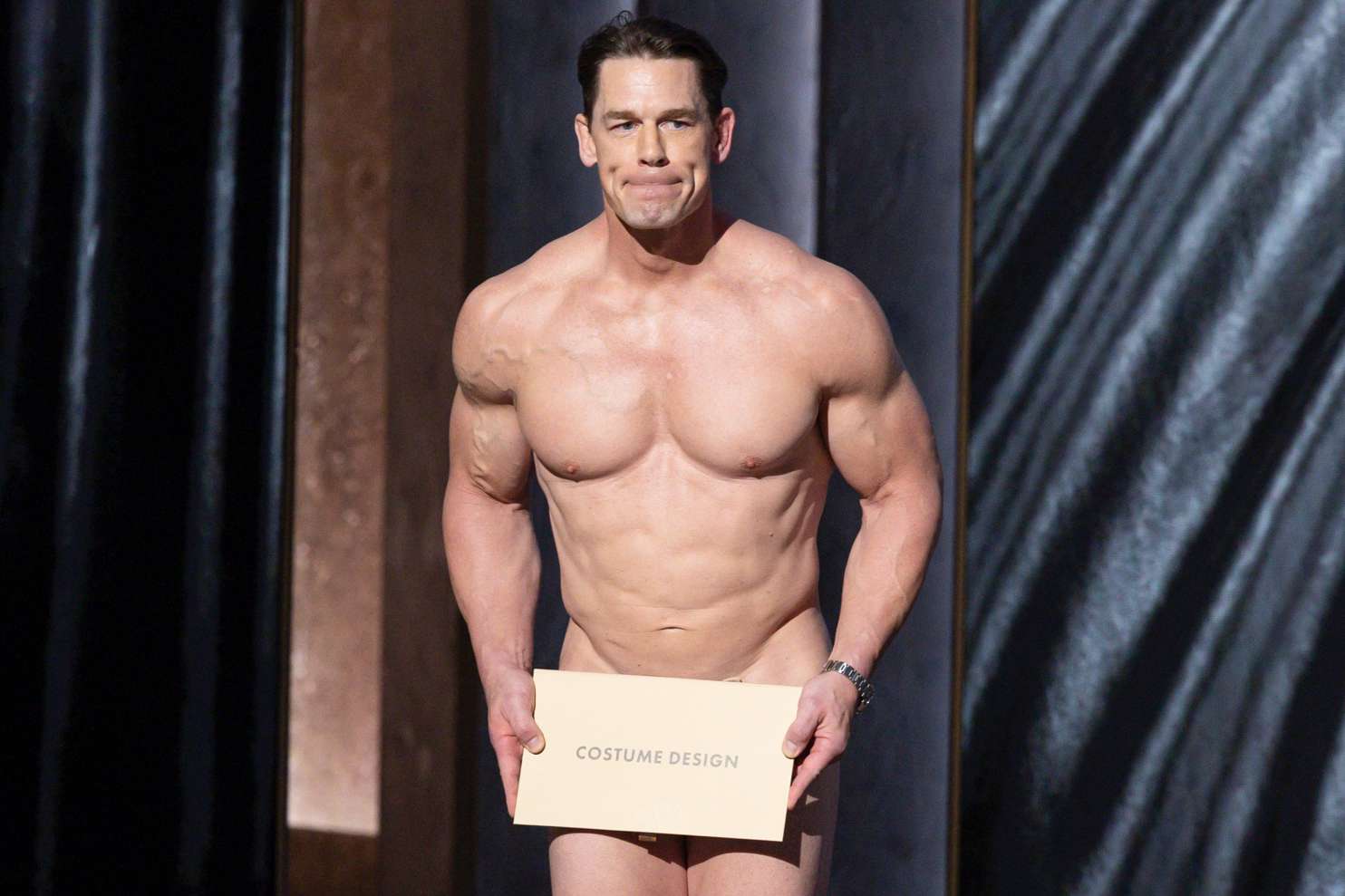 John Cena apareció desnudo en los Oscar 2024 y las redes explotaron