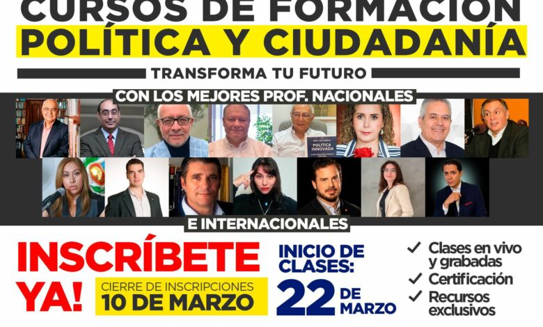 Cursos de Formación Política y de Ciudadanía dirigido a público en general