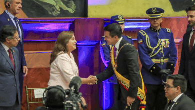 Dina Boluarte participó en toma de mando presidencial en Ecuador