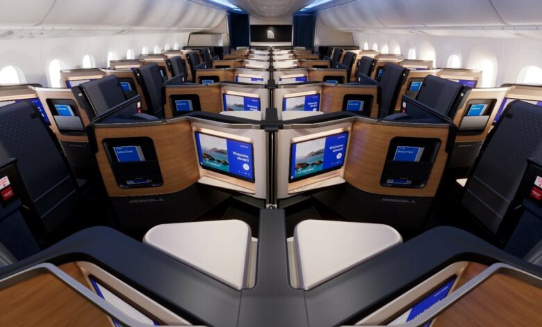 United Airlines presenta el interior mejorado de sus aviones Boeing 787-9