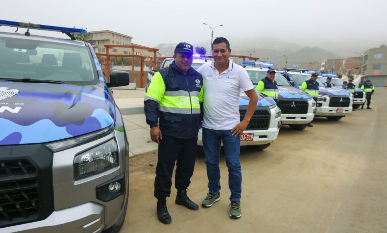 10 nuevas camionetas se suman para reforzar el servicio de seguridad ciudadana en Ancón