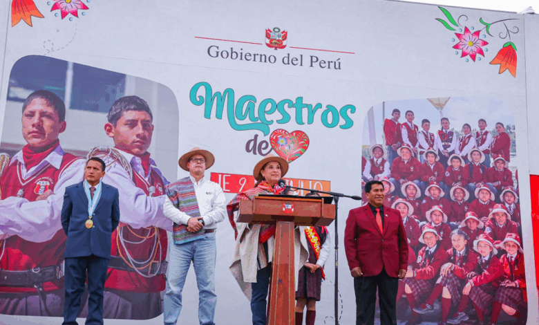 Presidenta Boluarte inaugura escuela bicentenario y reafirma compromiso con educación y formalización I Foto: Andina