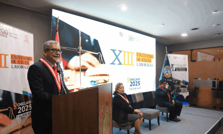 Poder Judicial clausura con éxito congreso nacional de jueces laborales en Chiclayo