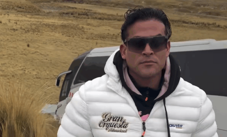 Christian Domínguez sufre accidente en Pasco: “Estamos golpeados, pero vivos”