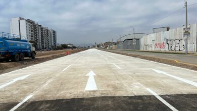 Impresionantes calzadas de concreto armado luce Vía Expresa Sur