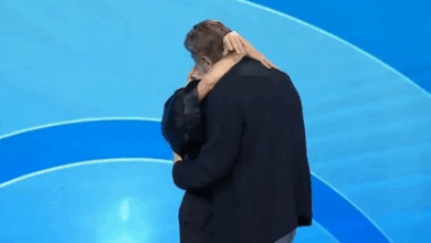 Beso entre Pamela Anderson a Liam Neeson aviva rumores de romance
