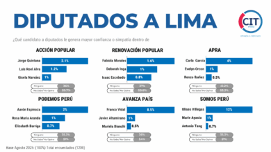 Encuesta de CIT: ya se perfilan primeros favoritos para la elección de diputados