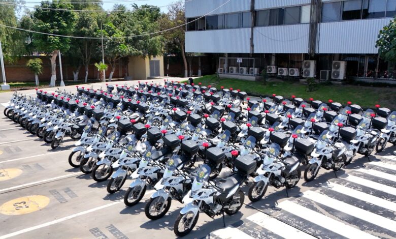 Gobierno Regional del Callao entregará 85 motocicletas a la Policía Nacional para reforzar el patrullaje en todo el primer puerto