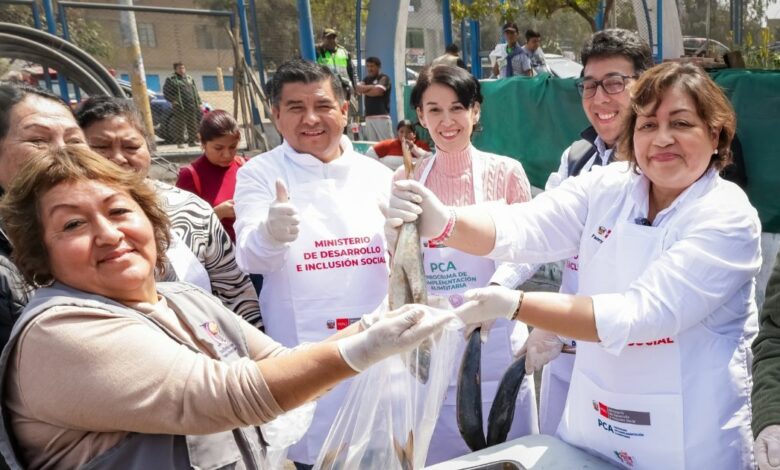 4900 comedores populares y ollas comunes recibieron más de 90 toneladas de pescado gracias a la gestión del Midis con la empresa privada