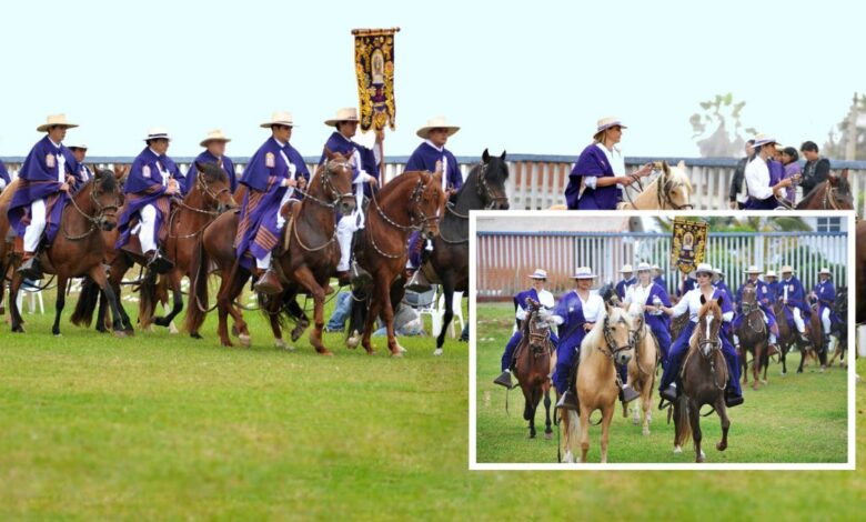La Cuadrilla del Señor de los Milagros a Caballo Peruano de Paso rendirá homenaje en la Plaza de Armas de Lima