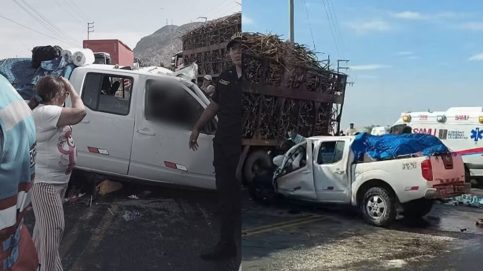 Terrible choque entre camioneta y tráiler deja cuatro fallecidos ...