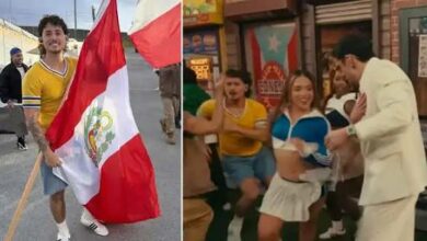 ¡Orgullo peruano! ‘Pato’ Quiñones baila junto a Bad Bunny en el Super Bowl 2026