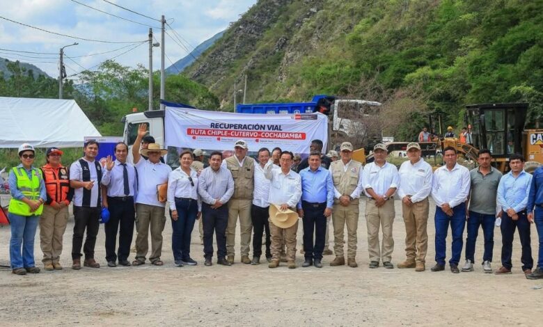 MTC inicia trabajos de emergencia en Cajamarca para recuperar la transitabilidad de la vía Cochabamba-Cutervo-Chiple
