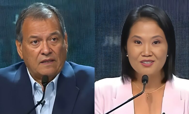 ¡Choque frontal en el debate! Nieto arremete contra Keiko y la acusa de gobernar desde el Congreso