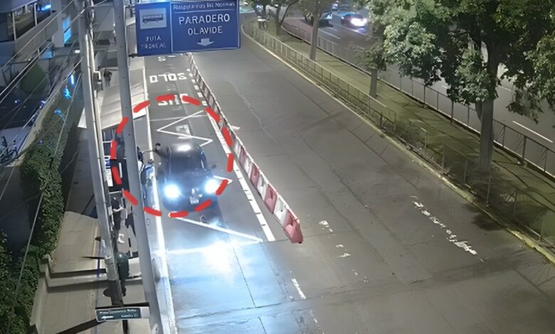 Trabajo articulado entre San Isidro y la PNP permitió la detención de sujeto que operaba en auto negro para cometer delitos en el distr