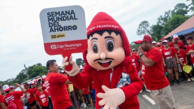 Caja Huancayo impulsa la Cultura del Ahorro e Inclusión Financiera con mini maratón por la Semana Mundial del Ahorro en el Datém del Marañon