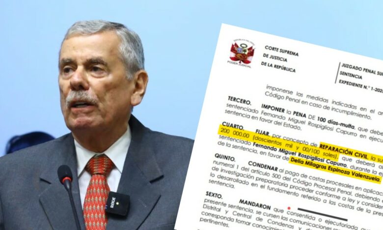 Corte Suprema condena a Fernando Rospigliosi por difamación agravada contra Delia Espinoza