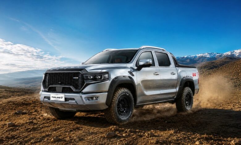 FOTON Tunland V: la pickup premium con tecnología híbrida, ADAS y capacidad 4x4