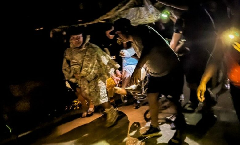 Fuerzas Armadas rescatan vía aérea a padre e hija heridos por incendio en el VRAEM