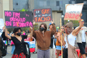 Manifestantes de la "Contramarcha"